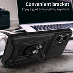 For Xiaomi Redmi Turbo 4 Pro 5G  /  Poco F7 5G Case with Slide Camera Lid PC + TPU Kickstand Phone Cover