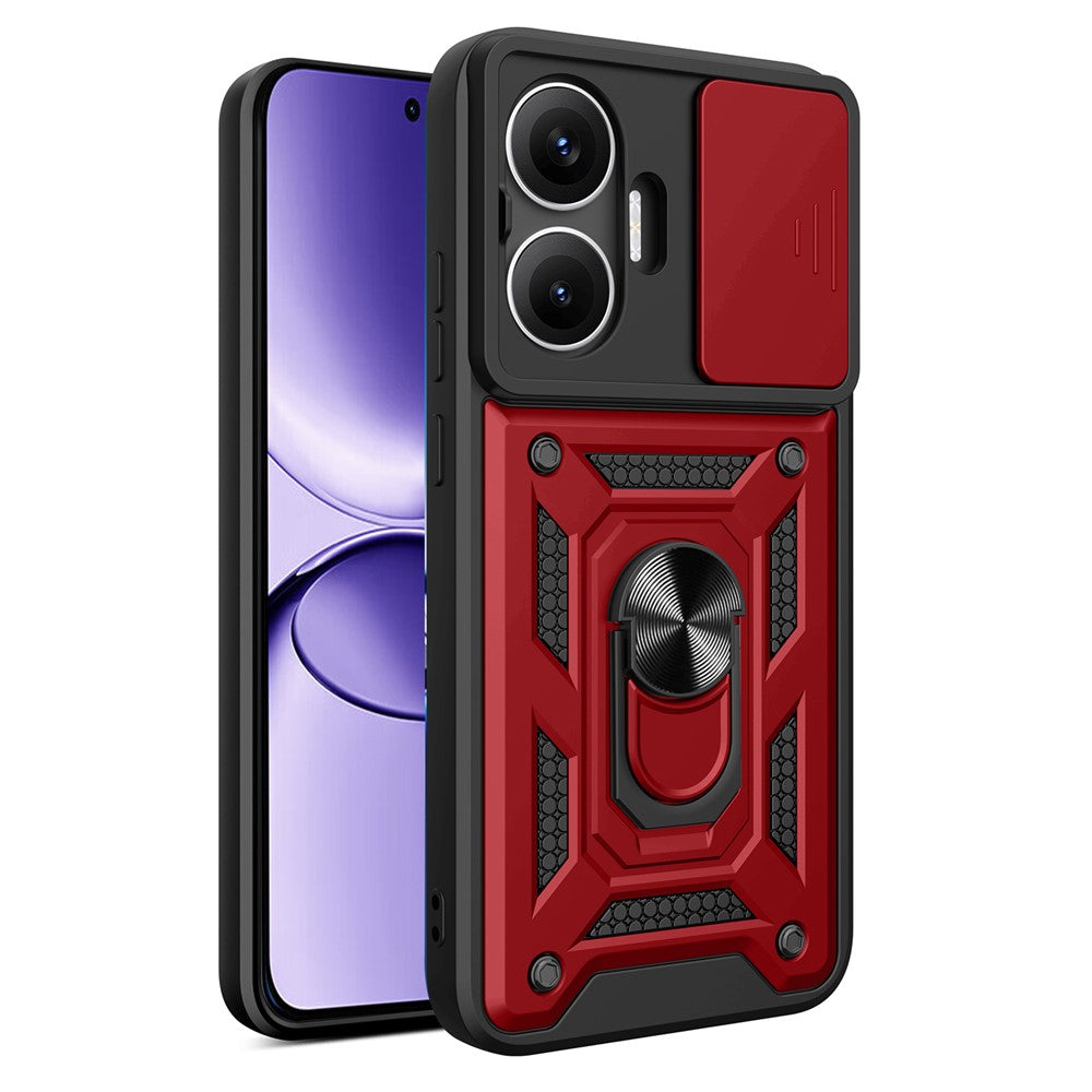 For Xiaomi Redmi Turbo 4 Pro 5G  /  Poco F7 5G Case with Slide Camera Lid PC + TPU Kickstand Phone Cover