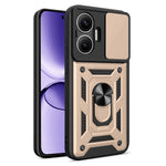 For Xiaomi Redmi Turbo 4 Pro 5G  /  Poco F7 5G Case with Slide Camera Lid PC + TPU Kickstand Phone Cover