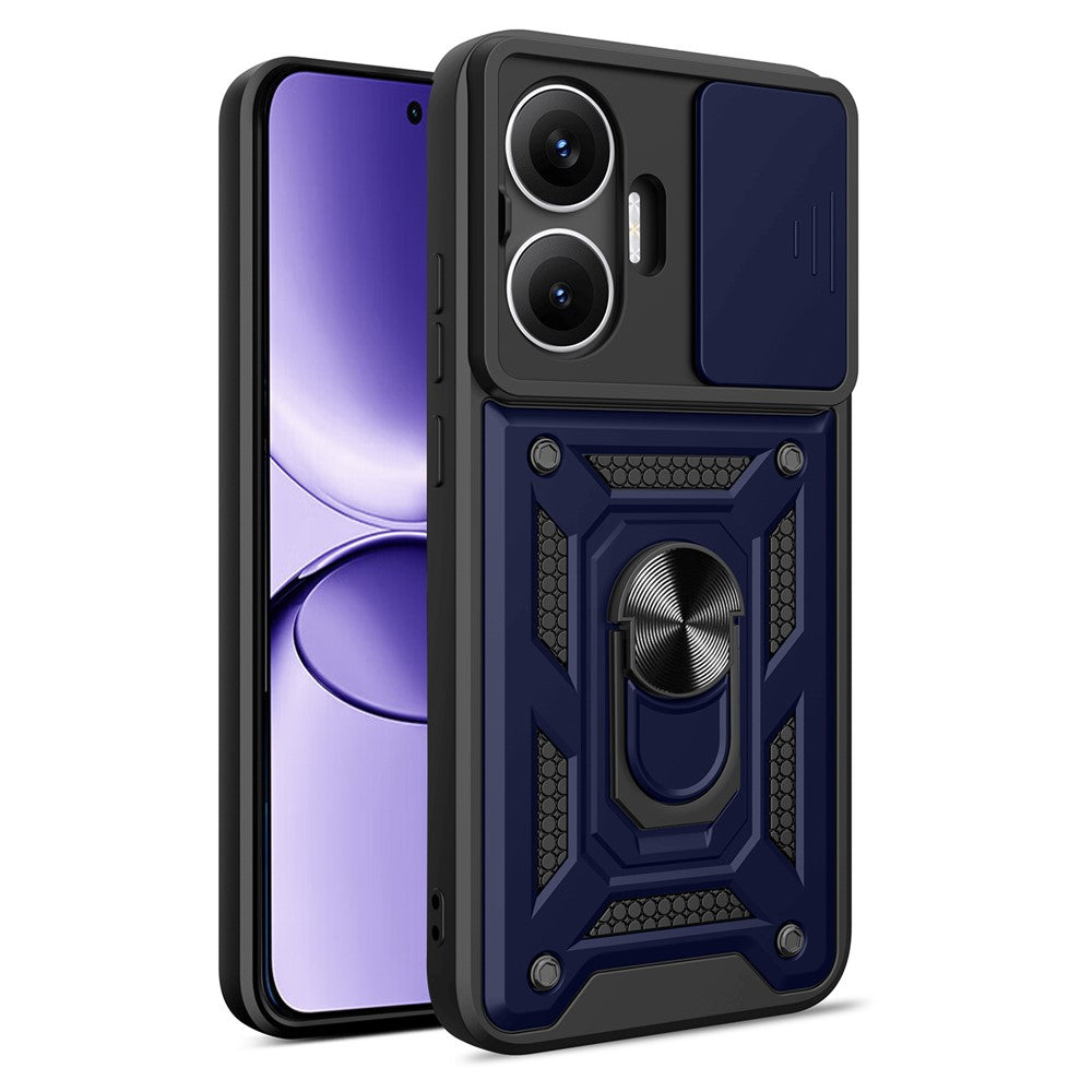 For Xiaomi Redmi Turbo 4 Pro 5G  /  Poco F7 5G Case with Slide Camera Lid PC + TPU Kickstand Phone Cover