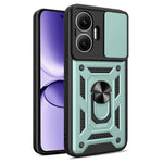 For Xiaomi Redmi Turbo 4 Pro 5G  /  Poco F7 5G Case with Slide Camera Lid PC + TPU Kickstand Phone Cover