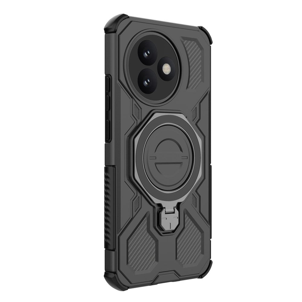 For Xiaomi Redmi K80 Ultra 5G Magnetic Case Rotating Metal Kickstand Shockproof PC + TPU Phone Back Cover