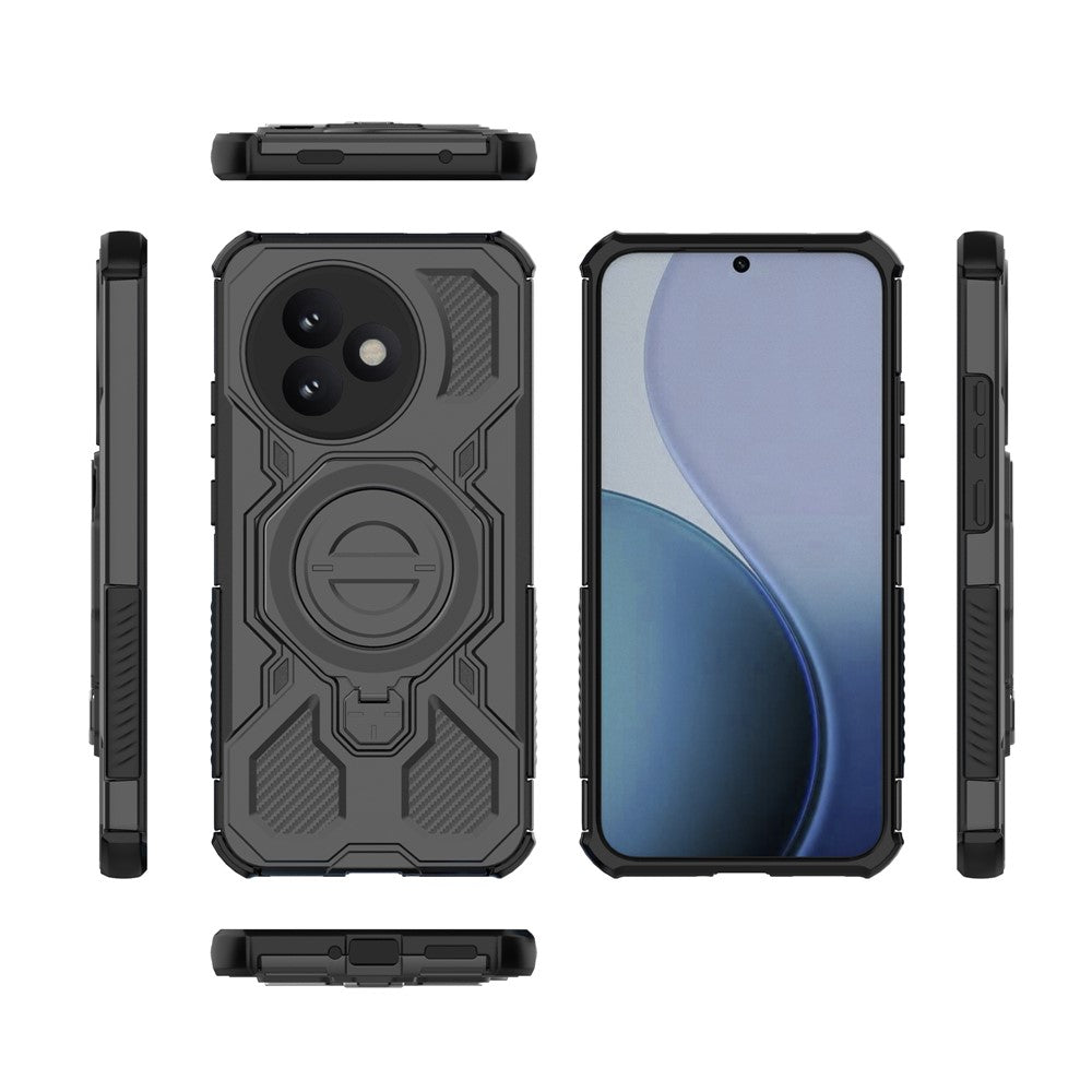 For Xiaomi Redmi K80 Ultra 5G Magnetic Case Rotating Metal Kickstand Shockproof PC + TPU Phone Back Cover