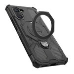 For OnePlus Nord CE5 5G / Ace 5 Racing 5G Magnetic Case Rotating Metal Kickstand PC + TPU Phone Back Cover