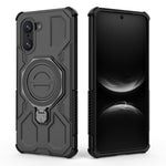 For OnePlus Nord CE5 5G / Ace 5 Racing 5G Magnetic Case Rotating Metal Kickstand PC + TPU Phone Back Cover