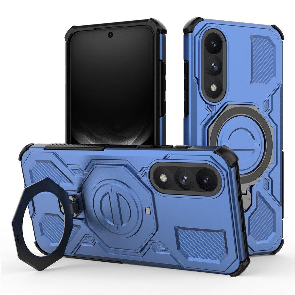 Til OnePlus Ace 5 Ultra 5G / Nord 5 5G Magnetisk Etui Roterende Metal Støttefod PC + TPU Telefon Bagcover