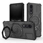 Til OnePlus Ace 5 Ultra 5G / Nord 5 5G Magnetisk Etui Roterende Metal Støttefod PC + TPU Telefon Bagcover