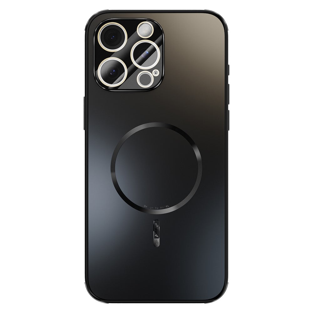 ABEEL For iPhone 15 Pro Max Case Compatible with MagSafe TPU PC Cooling Matte Phone Back Cover with Lens Film