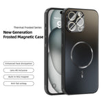 ABEEL For iPhone 15 Pro Max Case Compatible with MagSafe TPU PC Cooling Matte Phone Back Cover with Lens Film