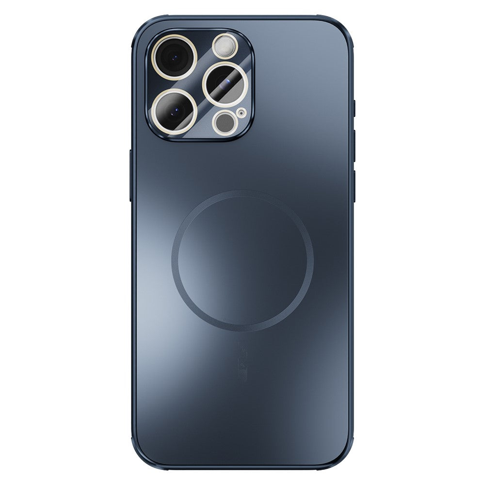 ABEEL For iPhone 15 Pro Max Case Compatible with MagSafe TPU PC Cooling Matte Phone Back Cover with Lens Film