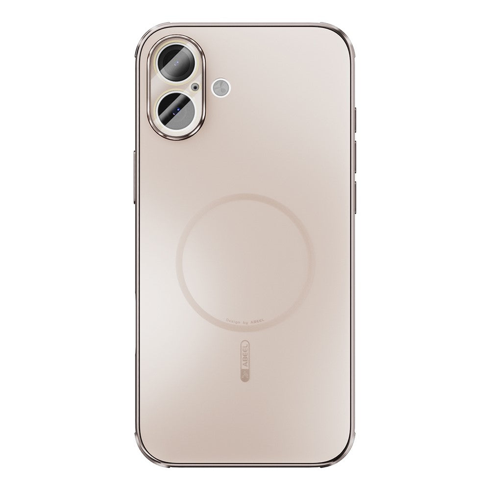 ABEEL For iPhone 16 Case Compatible with MagSafe TPU PC Cooling Matte Phone Back Cover with Lens Film