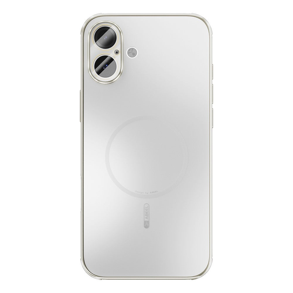 ABEEL For iPhone 16 Case Compatible with MagSafe TPU PC Cooling Matte Phone Back Cover with Lens Film