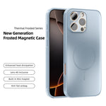 ABEEL For iPhone 16 Pro Case Compatible with MagSafe TPU PC Cooling Matte Phone Back Cover with Lens Film