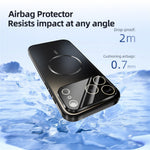 ABEEL For iPhone 17 Pro Max Case Compatible with MagSafe TPU PC Cooling Matte Phone Back Cover with Lens Film