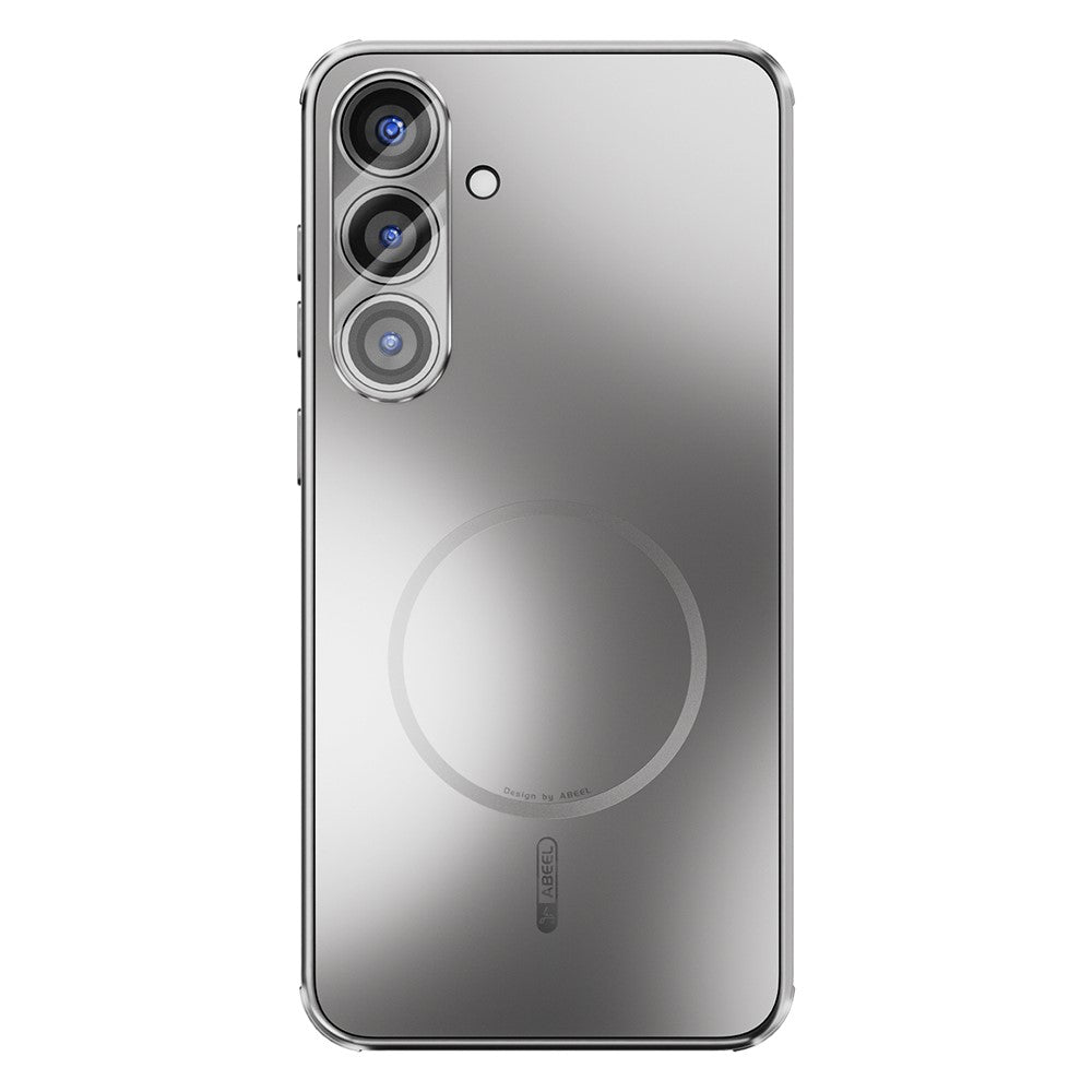ABEEL For Samsung Galaxy S25+ Magnetic Case TPU PC Cooling Matte Phone Back Cover with Lens Film