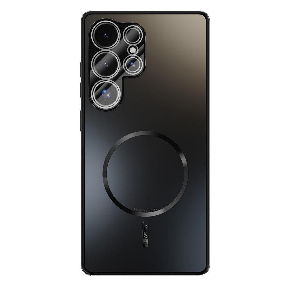 ABEEL För Samsung Galaxy S25 Ultra Magnetiskt Skal TPU PC Kylande Matt mobil Baksida med Linsfilm