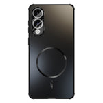 ABEEL Til Samsung Galaxy S25 Edge Magnetisk Cover TPU PC Kølende Mat Telefon Bagcover med Linsefilm