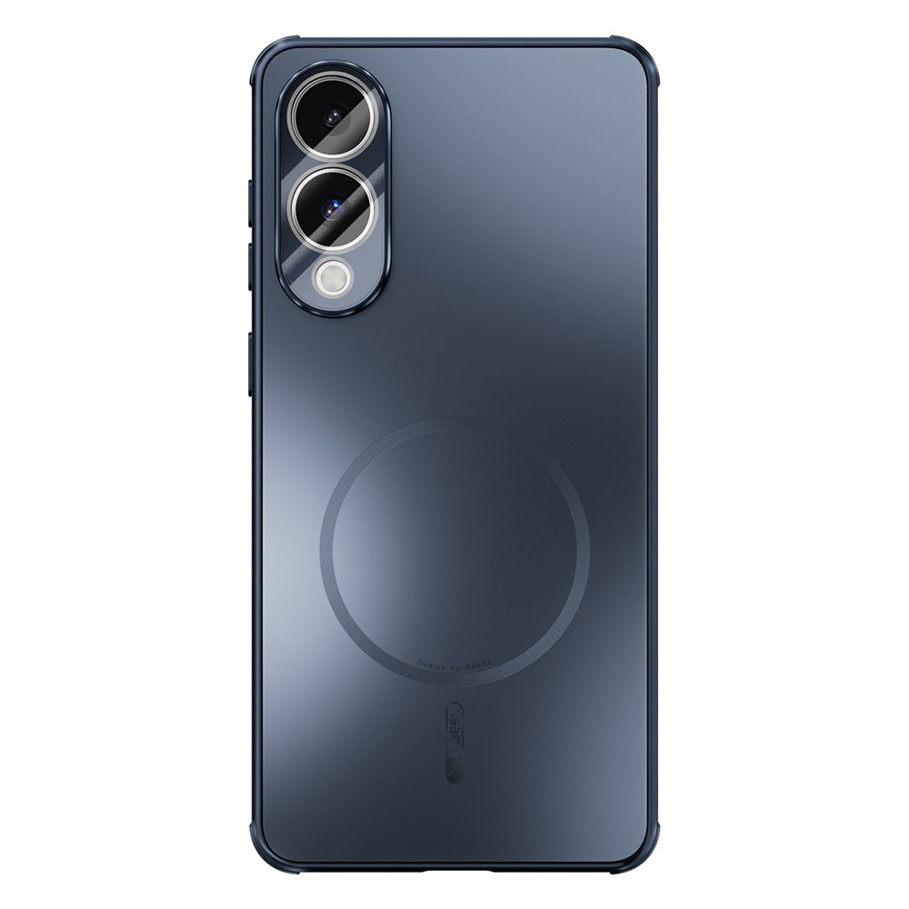 ABEEL Til Samsung Galaxy S25 Edge Magnetisk Cover TPU PC Kølende Mat Telefon Bagcover med Linsefilm