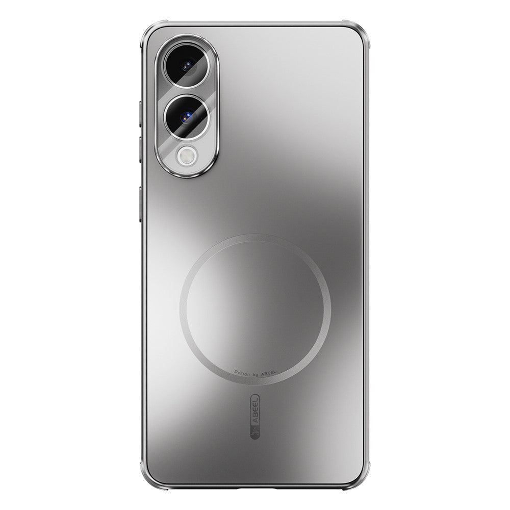 ABEEL Til Samsung Galaxy S25 Edge Magnetisk Cover TPU PC Kølende Mat Telefon Bagcover med Linsefilm