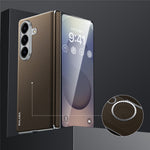 SULADA For Samsung Galaxy Z Fold7 5G Magnetic Case Leather+PC Phone Cover Carbon Fiber Texture