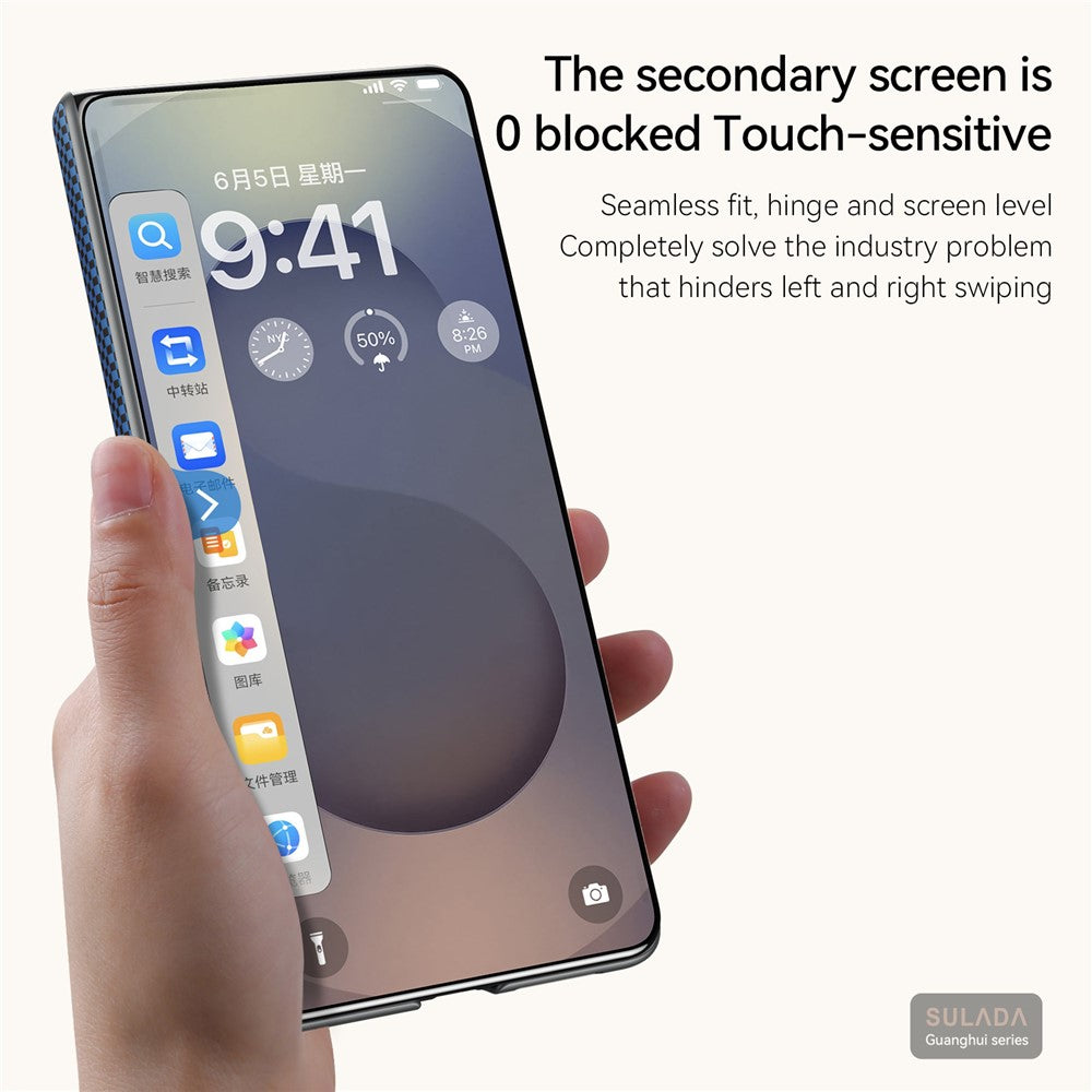 SULADA For Samsung Galaxy Z Fold7 5G Magnetic Case Shockproof Hard PC Phone Back Cover