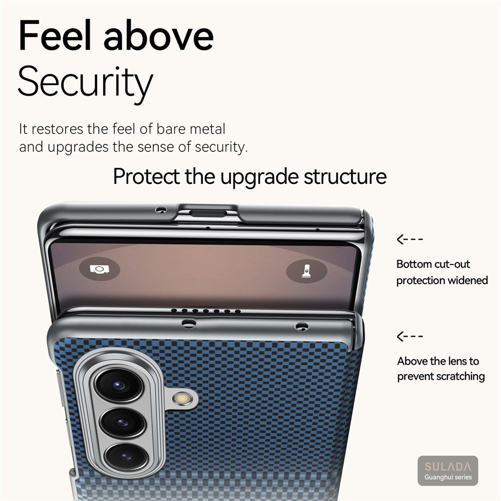 SULADA For Samsung Galaxy Z Fold7 5G Magnetic Case Shockproof Hard PC Phone Back Cover