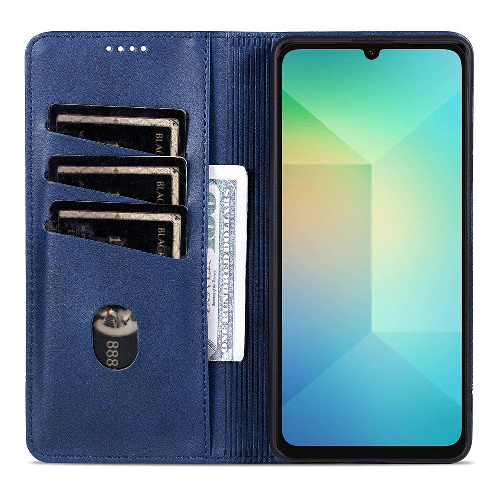 AZNS-cover til Samsung Galaxy A08 5G / A08 4G / A07 5G / A07 4G / A07s 4G, pungcover i PU-læder med koskindstekstur