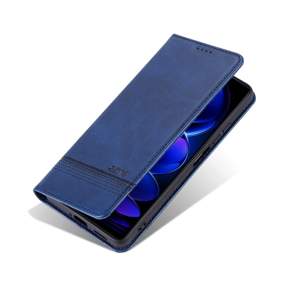 AZNS-cover til Samsung Galaxy A08 5G / A08 4G / A07 5G / A07 4G / A07s 4G, pungcover i PU-læder med koskindstekstur