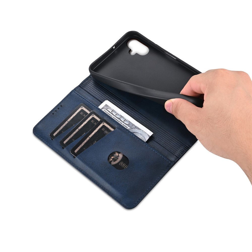 AZNS-cover til Samsung Galaxy A08 5G / A08 4G / A07 5G / A07 4G / A07s 4G, pungcover i PU-læder med koskindstekstur