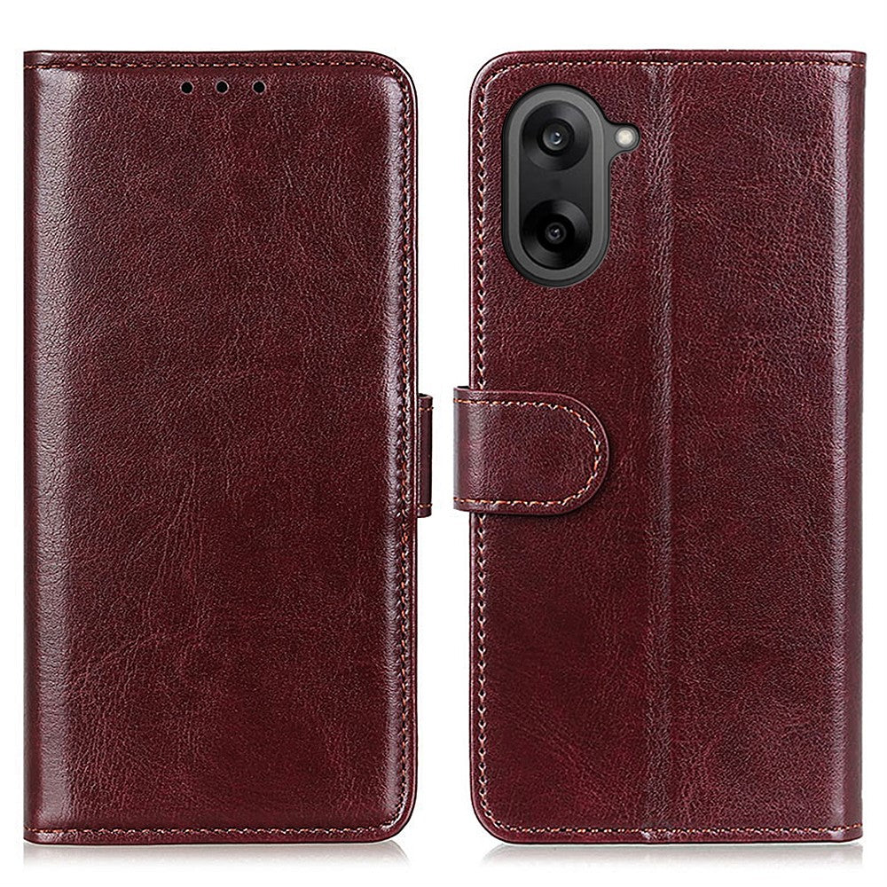 OnePlus Nord CE5 5G / Ace 5 Racing 5G-etui i PU-læder med Crazy Horse-tekstur, mobilcover