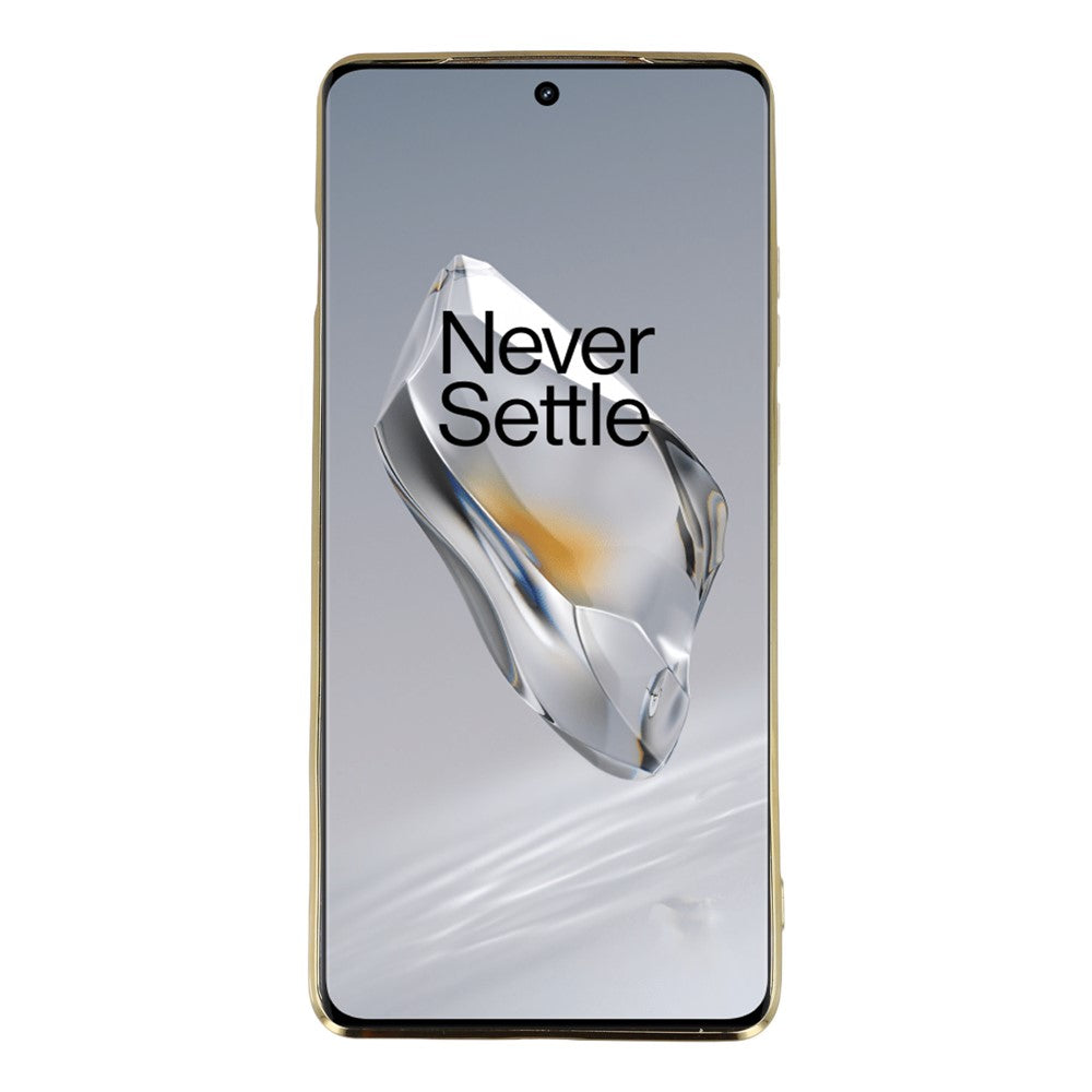 OnePlus 12 5G-skal, galvaniserat mjukt TPU-mobilskal med dolt Astronaut-stativ