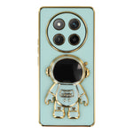 Phone Case For Honor X60 Pro 5G / X9c 5G / Magic7 Lite 5G Electroplating Soft TPU Cover with Astronaut Hidden Kickstand
