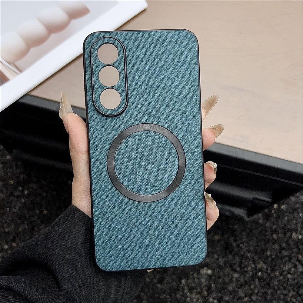 For OnePlus Nord 5 5G / Ace 5 Ultra 5G Magnetic Case Drop-Proof TPU + Cloth Back Phone Cover