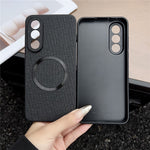 For OnePlus Nord 5 5G / Ace 5 Ultra 5G Magnetic Case Drop-Proof TPU + Cloth Back Phone Cover