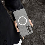 For OnePlus Nord 5 5G / Ace 5 Ultra 5G Magnetic Case Drop-Proof TPU + Cloth Back Phone Cover