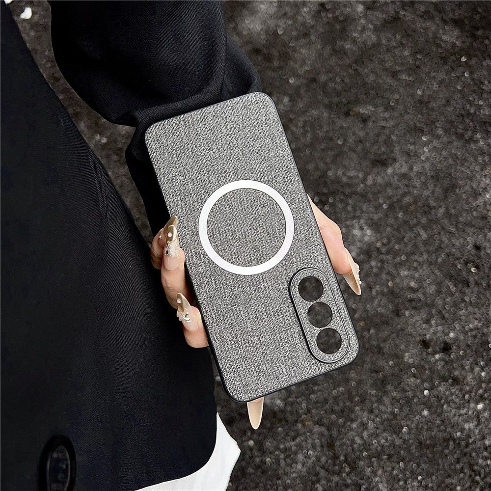 For OnePlus Nord 5 5G / Ace 5 Ultra 5G Magnetic Case Drop-Proof TPU + Cloth Back Phone Cover