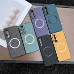 For OnePlus Nord 5 5G / Ace 5 Ultra 5G Magnetic Case Drop-Proof TPU + Cloth Back Phone Cover