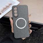 For OnePlus Nord 5 5G / Ace 5 Ultra 5G Magnetic Case Drop-Proof TPU + Cloth Back Phone Cover