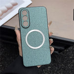 For OnePlus Nord 5 5G / Ace 5 Ultra 5G Magnetic Case Drop-Proof TPU + Cloth Back Phone Cover