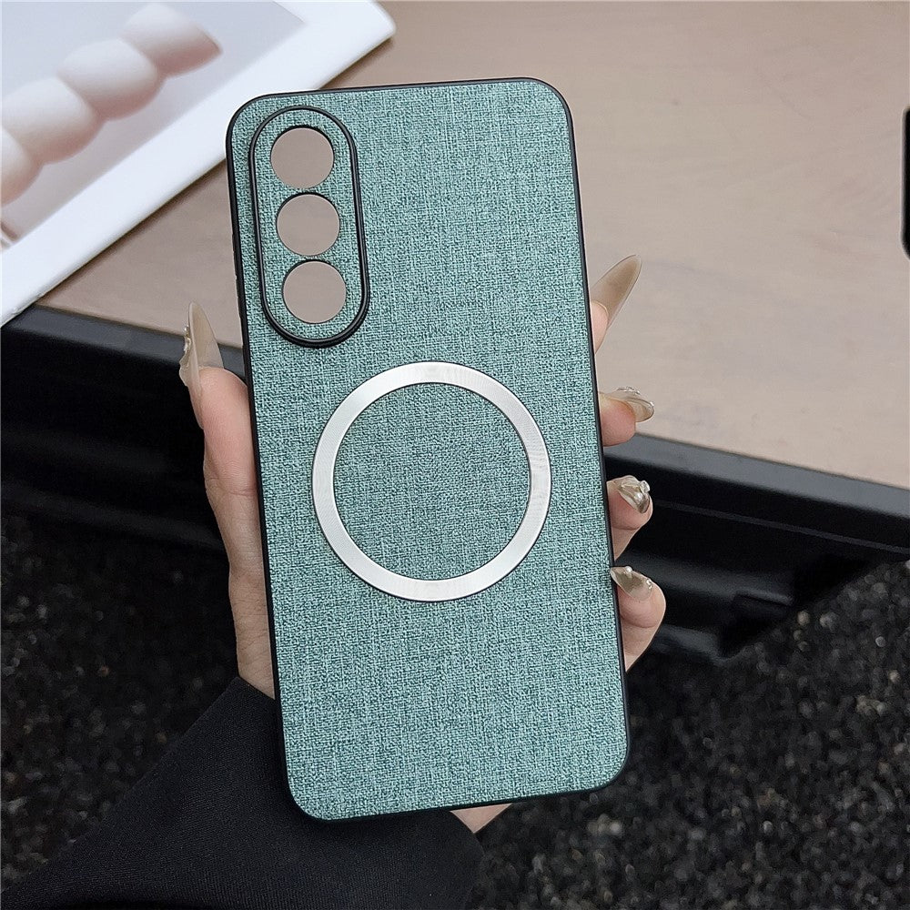 For OnePlus Nord 5 5G / Ace 5 Ultra 5G Magnetic Case Drop-Proof TPU + Cloth Back Phone Cover