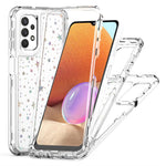 mobilskal för Samsung Galaxy A13 4G / 5G / A04 4G (164,4 mm) / A04s 4G (164,7 mm) / A32 5G genomskinligt akryl-TPU-skal med lasertryckt film