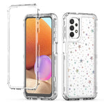 mobilskal för Samsung Galaxy A13 4G / 5G / A04 4G (164,4 mm) / A04s 4G (164,7 mm) / A32 5G genomskinligt akryl-TPU-skal med lasertryckt film