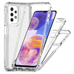 mobilskal för Samsung Galaxy A13 4G / 5G / A04 4G (164,4 mm) / A04s 4G (164,7 mm) / A32 5G genomskinligt akryl-TPU-skal med lasertryckt film
