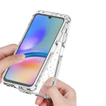 For Samsung Galaxy A05s 4G Case Precise Cutouts Acrylic TPU Clear Phone Cover with Laser-printed Film