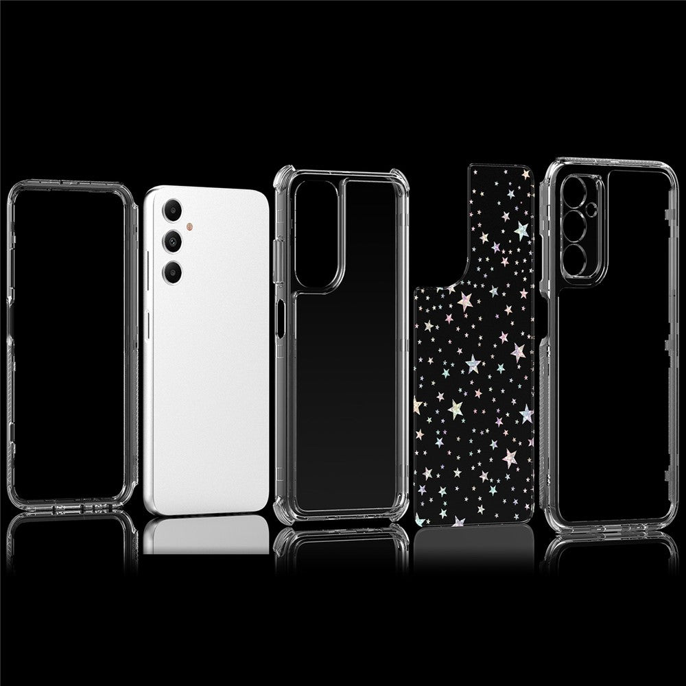 For Samsung Galaxy A05s 4G Case Precise Cutouts Acrylic TPU Clear Phone Cover with Laser-printed Film