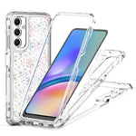 For Samsung Galaxy A05s 4G Case Precise Cutouts Acrylic TPU Clear Phone Cover with Laser-printed Film