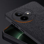 For Xiaomi Redmi K80 Ultra 5G Case Wood Texture PU Leather Coated PC TPU Phone Cover