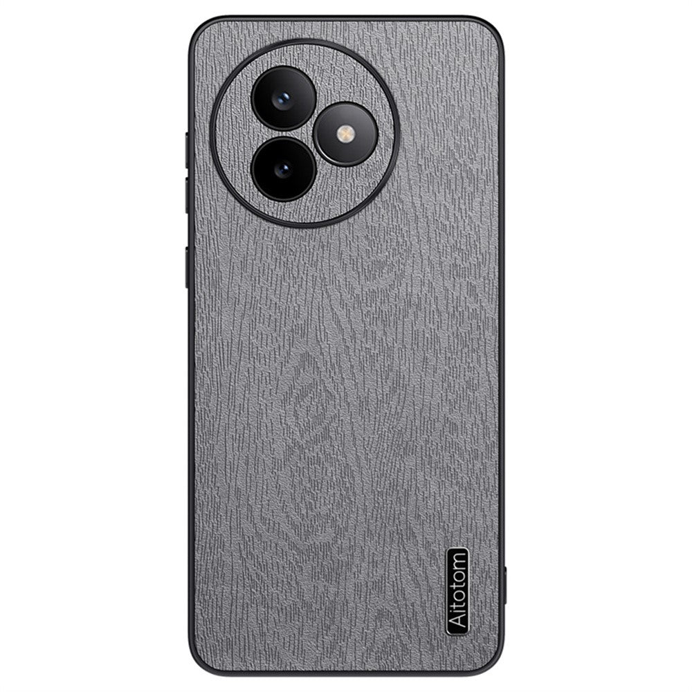 For Xiaomi Redmi K80 Ultra 5G Case Wood Texture PU Leather Coated PC TPU Phone Cover