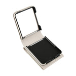 Til Samsung Galaxy Z Flip7 5G Etui Litchi Tekstur PU Læder + TPU Telefoncover med Skulderrem