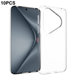 10Pcs / Pack For Huawei Pura 80 Pro / 80 Pro+ Case Watermark Free TPU Protective Clear Phone Cover